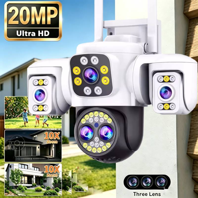 Home Cinema Screen - 20MP 監視 Wifi カメラ 4 レンズ