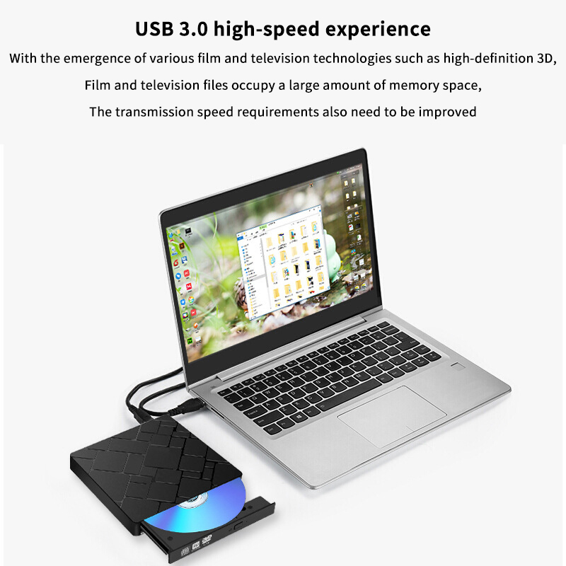 Blu Ray Disc Player - 【U】TypeC+USB 3.0 外付けブルーレイドライブ CD24X 高速ドライブツールと書き込みライターアダプター DVD