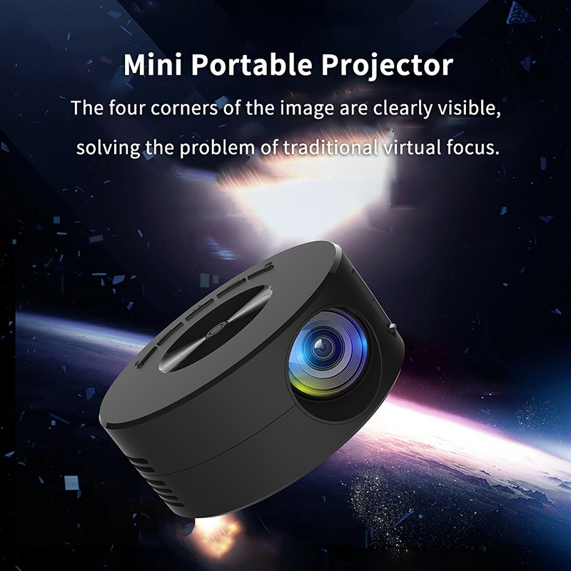 Home Cinema Projector Xiaomi - ポータブルミニHDプロジェクター,1920x1080p,ホームシアター,アウトドア,キャンプ,iPhone, Xiaomi,iPad,Android用プロジェクション