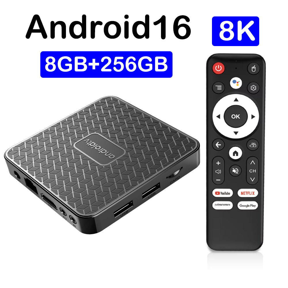 Home Cinema Player - スマートホームシアター T8S 8K Android 16 スマートTVボックス