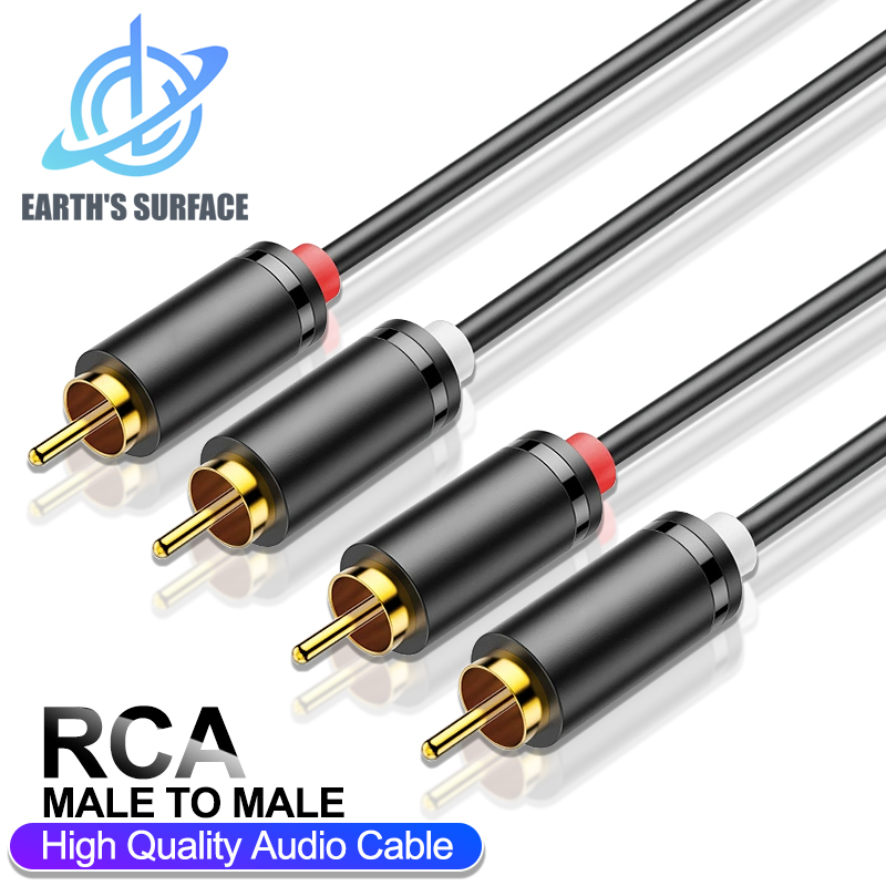 Home Cinema Player - HiFiステレオRCAケーブル 2RCA - RCAオーディオケーブル オス-オス Auxケーブル