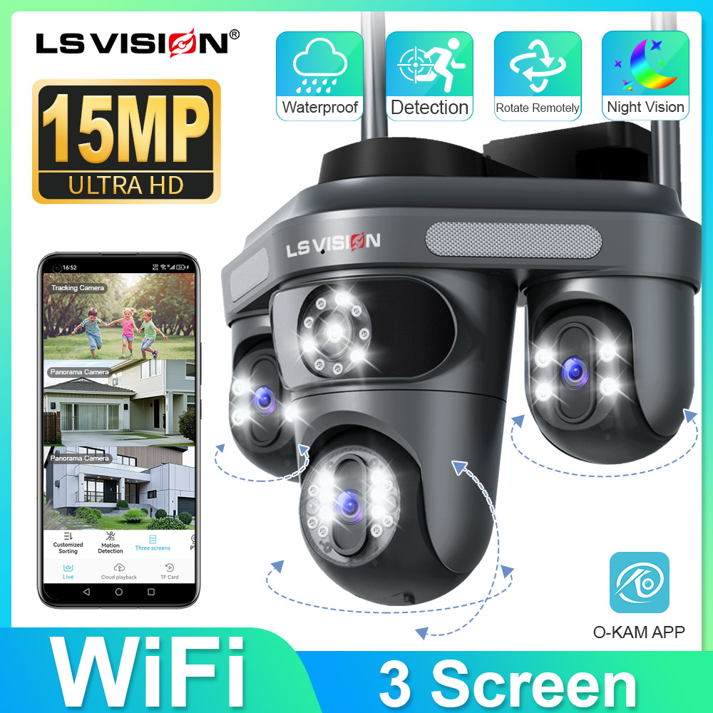 Home Cinema Screen - LS VISION トリプルスクリーンカメラ WiFi 6K 12MP