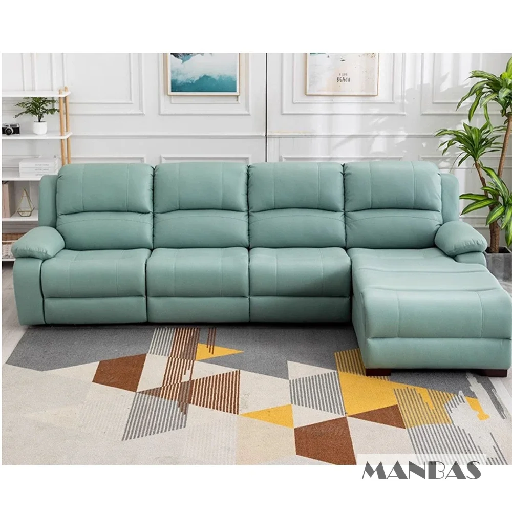 本革製手動電動リクライニングソファシアターパワーリクライニン - Home Cinema Couch のレビューと価格