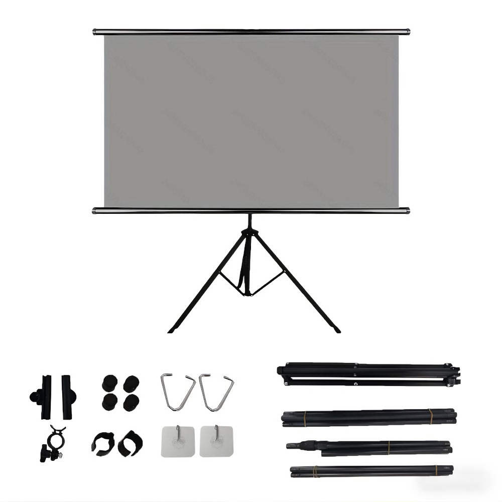 XIAOHUI プロジェクタースクリーン スタンド付き メタ - Home Cinema Screen のレビューと価格
