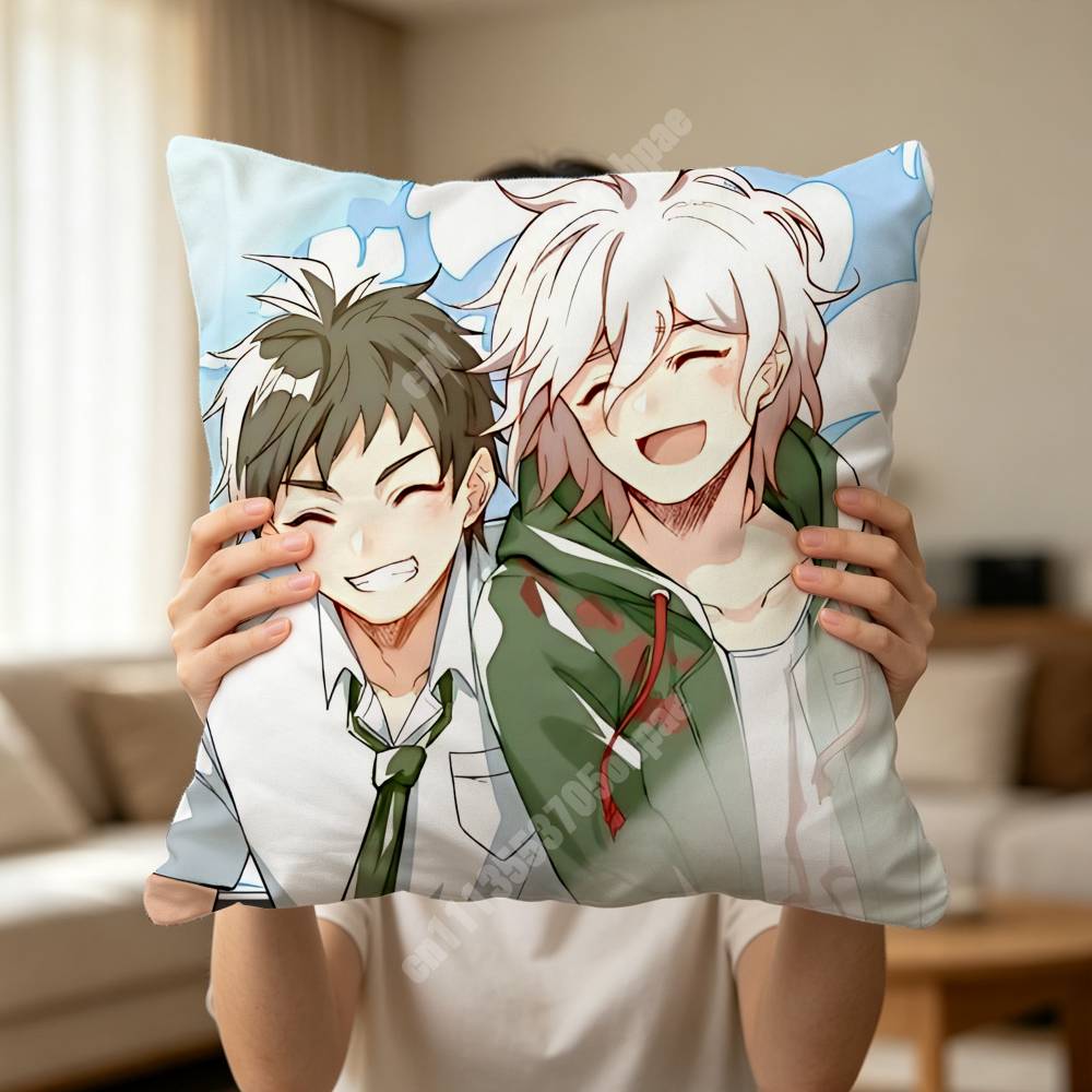 コマヒナ ダンガンロンパ コマエダ＆ヒナタ柄プリント枕カバー - Home Cinema Couch のレビューと価格