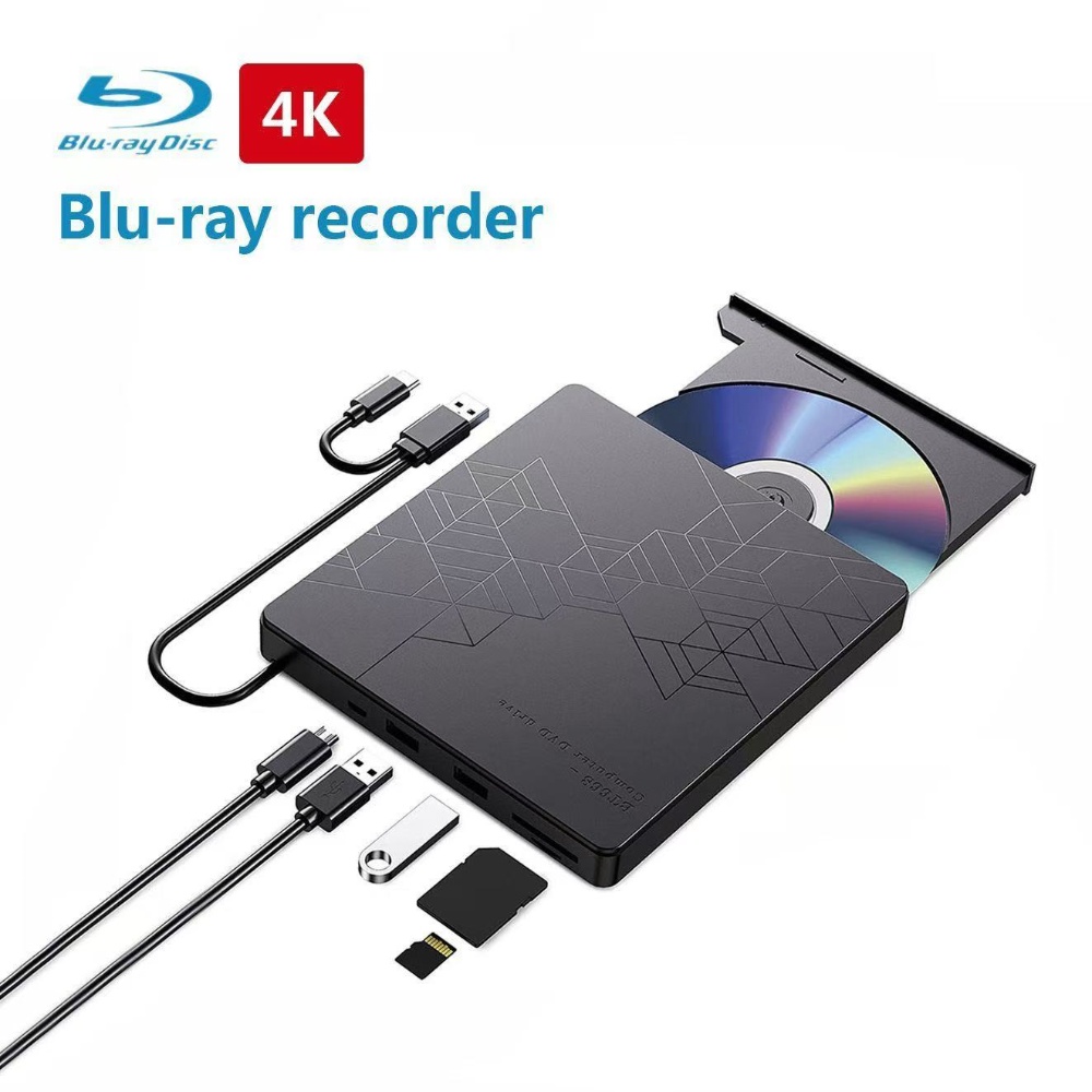 5-in-1 外部 Blu-ray ドライブ、ポータブル B - Blu Ray Disc Player のレビューと価格
