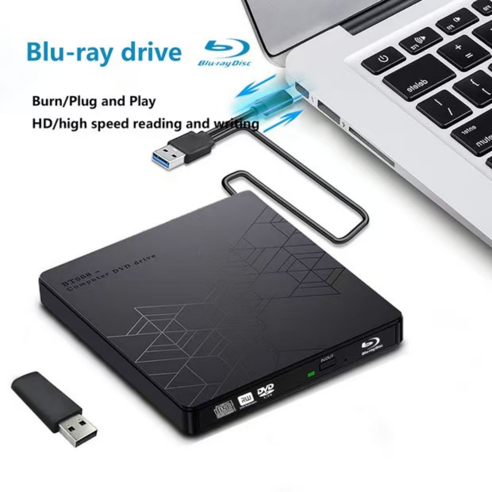 5-in-1 外部 Blu-ray ドライブ、ポータブル B - Blu Ray Disc Player のレビューと価格