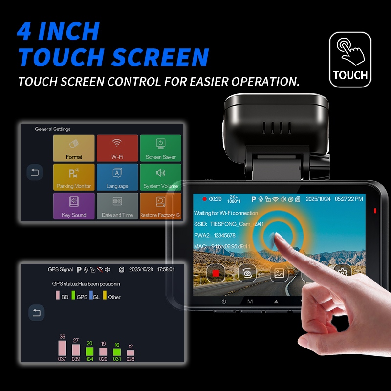 XUOIB RX4C 2K 4CH GPS ダッシュカム 車 - Home Cinema Blu Ray Sony のレビューと価格