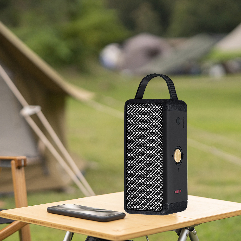 落下防止シリコンスピーカーケース,ハンドル付き,折りたたみ式 - Home Cinema Marshall のレビューと価格