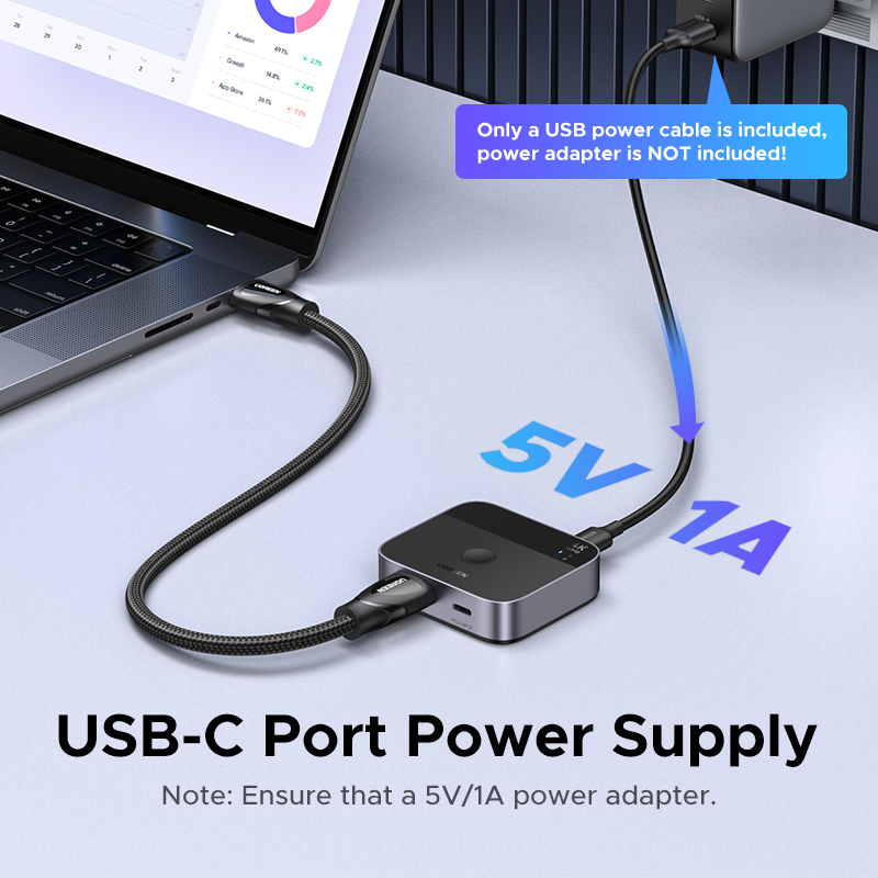 UGREEN HDMI USB C スイッチ 2 in 1  - Home Cinema Player のレビューと価格
