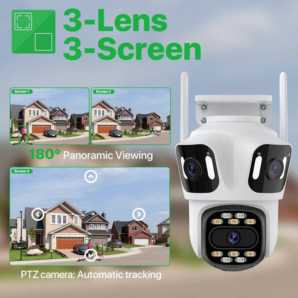 WONSDAR 3 レンズ 3 スクリーン IP カメラ W - Home Cinema Screen のレビューと価格