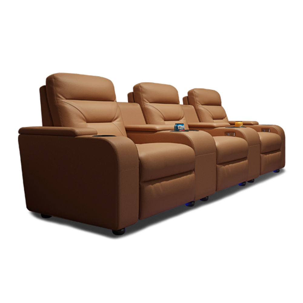 Linlamlim-本革のソファセット,リラックスできるパワ - Home Cinema Couch のレビューと価格