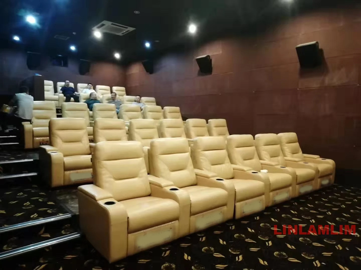 Linlamlim-本革のソファセット,リラックスできるパワ - Home Cinema Couch のレビューと価格