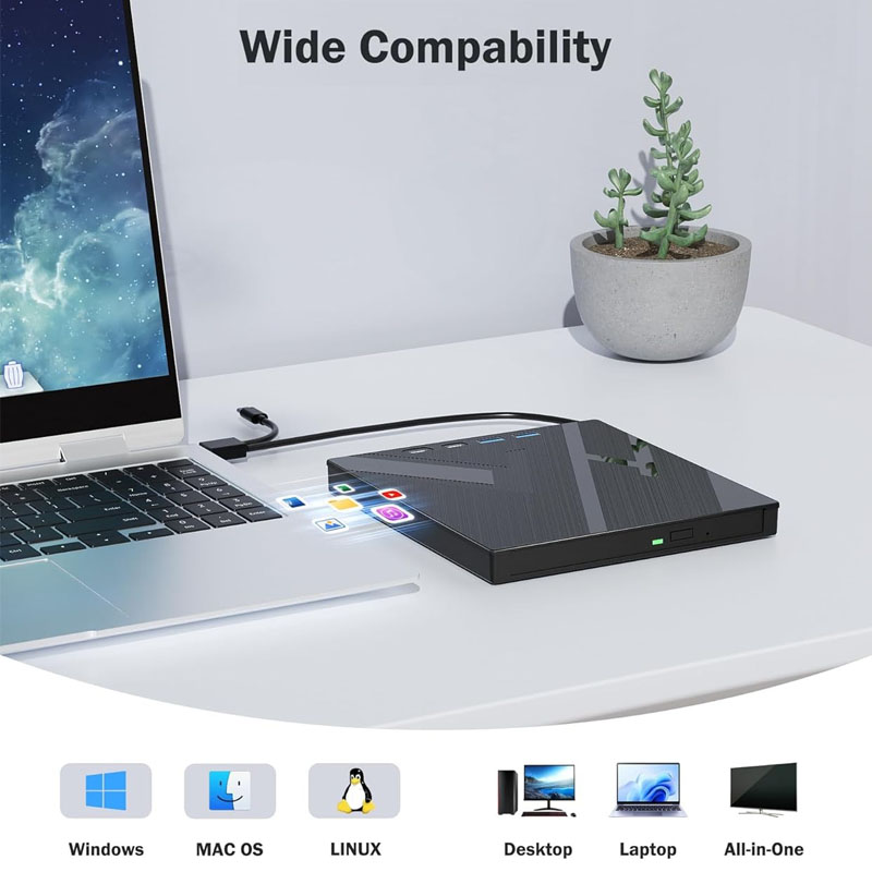 7 in 1 外部ブルーレイドライブサポート 100G ディ - Blu Ray Disc Player のレビューと価格