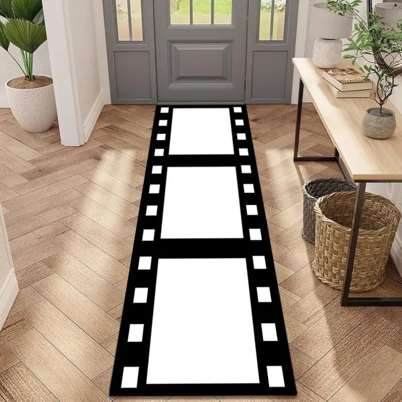 ヴィンテージ映画チケット柄フィルムテーマエリアラグ レトロ映 - Home Cinema Tickets のレビューと価格