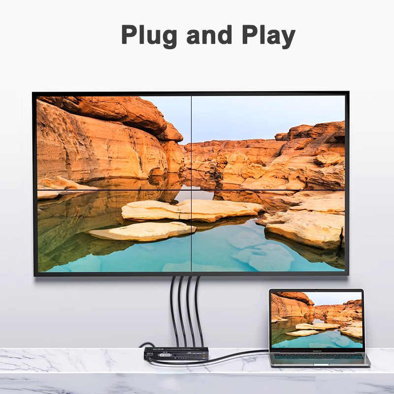 4K HDMIビデオウォールコントローラー 3x3 2x3  - Home Cinema Screen のレビューと価格